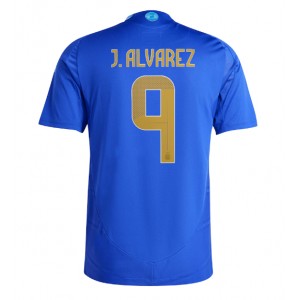 Fotbalové Dres Argentina Julian Alvarez #9 Venkovní Oblečení Copa America 2024 Krátký Rukáv